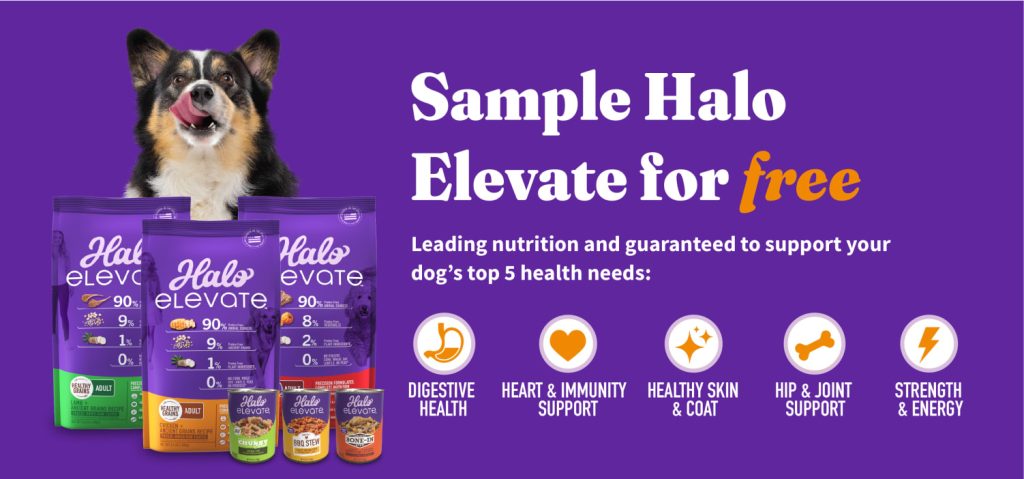 free-sample-of-halo-elevate-dog-food-sweetfreestuff